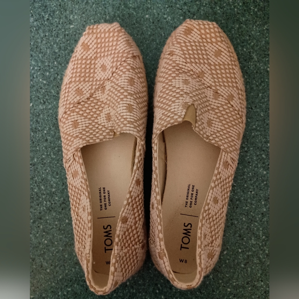 Toms woven flat espadrille sz 8